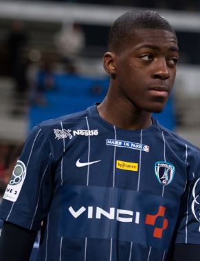 Axel Disasi during his time with Paris FC in 2016